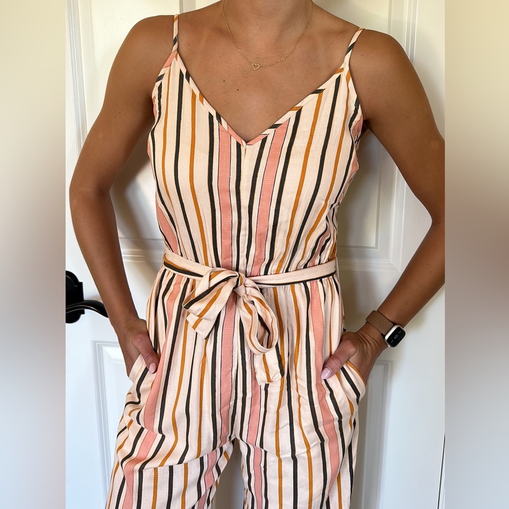 Stripped Jumpsuit